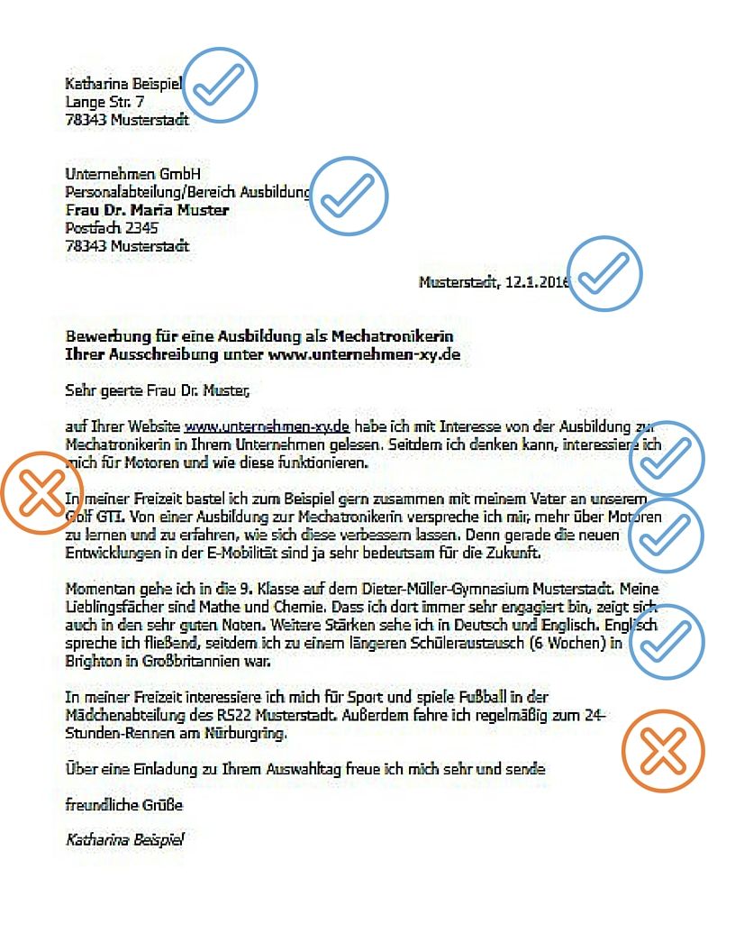 Wie Schreibe Ich Eine Bewerbung Für Eine Ausbildungsstelle